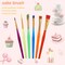 19 Pieces Cake Decorating Tools,Cookie Fondant Modeling Set,Marshmallow Sculpting Brush and Fondant Modeling Tools for DIY Cake Sugar Gum Paste Decorating Supplies